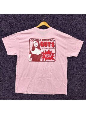 Olivia Rodrigo Guts World Tour Spilling Live Now T-Shirt XXL